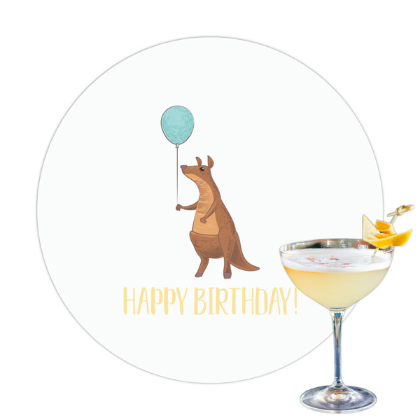 Custom Animal Friend Birthday Printed Drink Topper (Personalized)