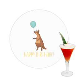 Animal Friend Birthday Printed Drink Topper -  2.5" (Personalized)