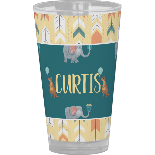 Custom Animal Friend Birthday Pint Glass - Full Color (Personalized)