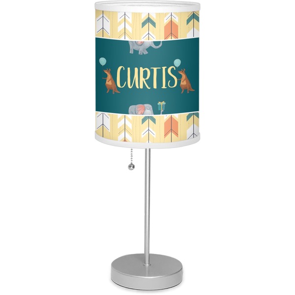 Custom Animal Friend Birthday 7" Drum Lamp with Shade Polyester (Personalized)