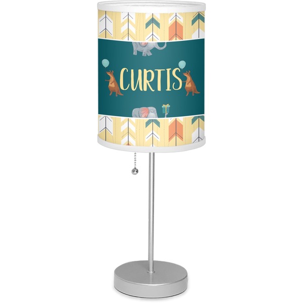 Custom Animal Friend Birthday Lamp with Drum Shade (Personalized)