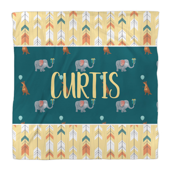 Animal Friend Birthday Duvet Cover - Queen - Front