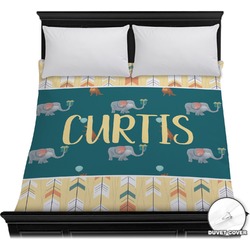 Animal Friend Birthday Duvet Cover - Full / Queen (Personalized)