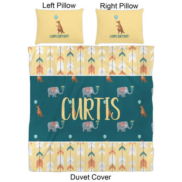 Animal Friend Birthday Duvet Cover Set - Queen - Approval