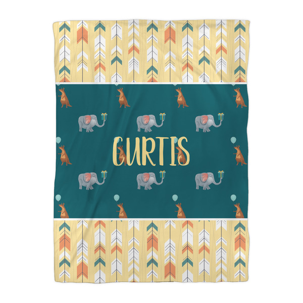 Animal Friend Birthday Duvet Cover - Twin XL - Front