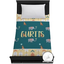 Animal Friend Birthday Duvet Cover - Twin (Personalized)