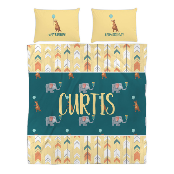 Animal Friend Birthday Duvet cover Set - Queen - Alt Approval