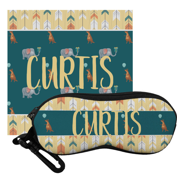 Custom Animal Friend Birthday Eyeglass Case & Cloth (Personalized)
