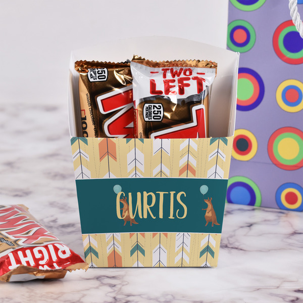 Animal Friend Birthday French Fry Favor Box - w/ Treats View