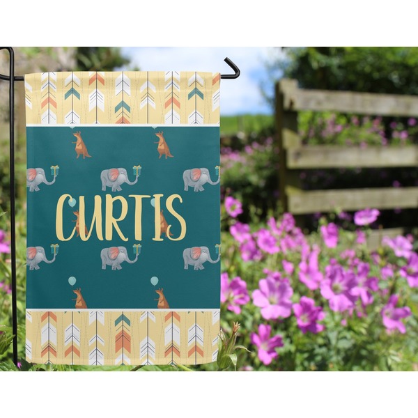Animal Friend Birthday Garden Flag - Outside In Flowers