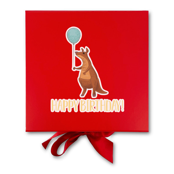 Animal Friend Birthday Gift Boxes with Magnetic Lid - Red - Approval