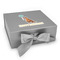 Animal Friend Birthday Gift Boxes with Magnetic Lid - Silver - Front