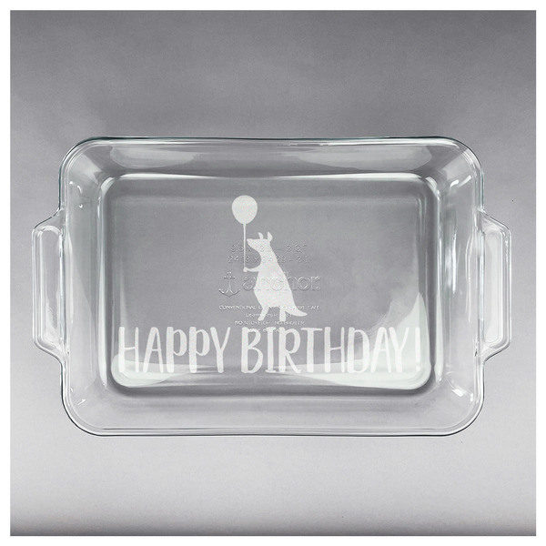 Animal Friend Birthday Glass Baking Dish - APPROVAL (13x9)