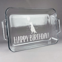 Animal Friend Birthday Glass Baking and Cake Dish (Personalized)