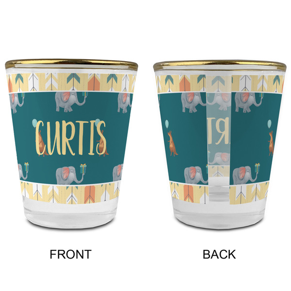 Animal Friend Birthday Glass Shot Glass - with gold rim - APPROVAL