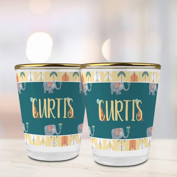 Animal Friend Birthday Glass Shot Glass - with gold rim - LIFESTYLE