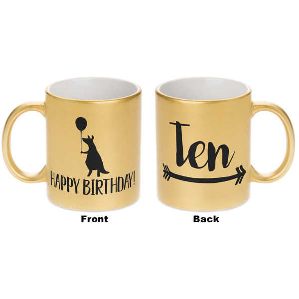Animal Friend Birthday Gold Mug - Apvl