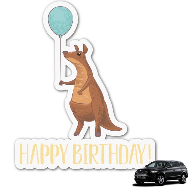 Custom Animal Friend Birthday Graphic Car Decal (Personalized)
