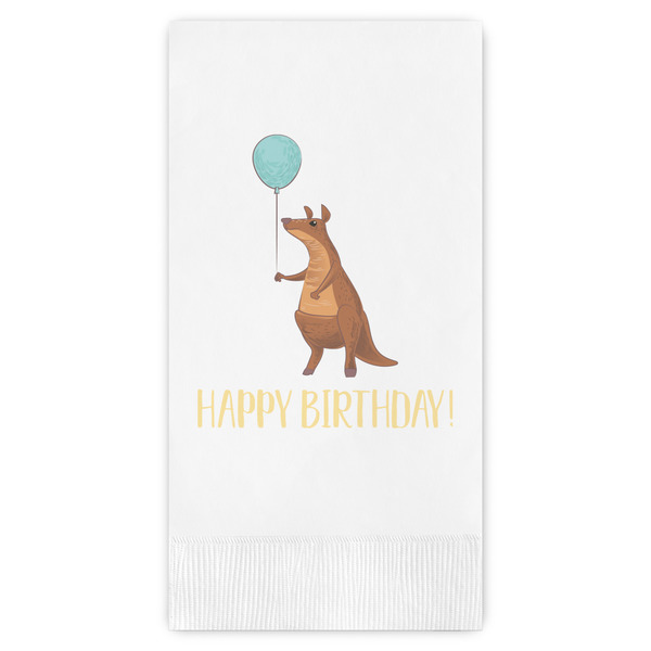 Custom Animal Friend Birthday Guest Towels - Full Color (Personalized)
