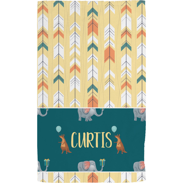 Animal Friend Birthday Hand Towel (Personalized) Full