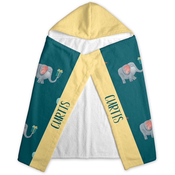 Animal Friend Birthday Hooded Towel - Folded