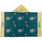 Animal Friend Birthday Kids Hooded Towel (Personalized)
