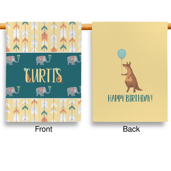 Animal Friend Birthday House Flags - Double Sided - APPROVAL