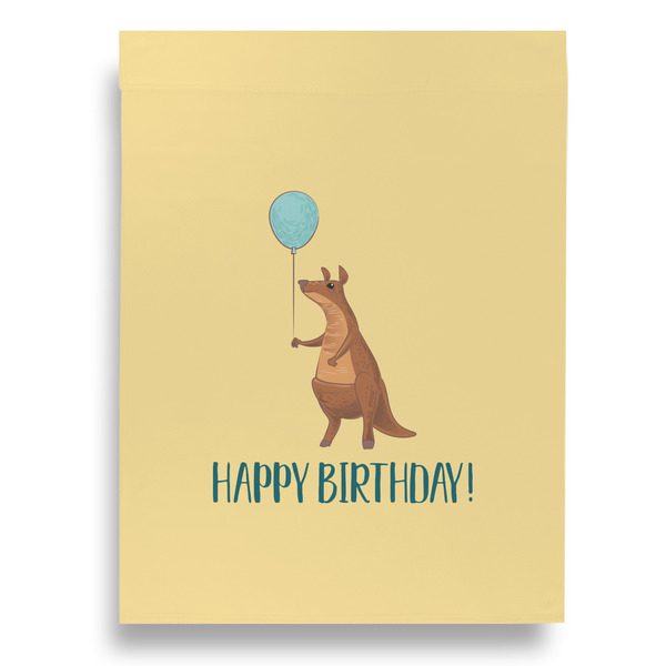 Animal Friend Birthday House Flags - Double Sided - BACK