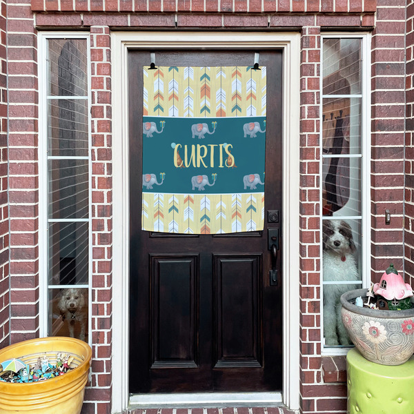 Animal Friend Birthday House Flags - Double Sided - (Over the door) LIFESTYLE