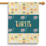 Animal Friend Birthday 28" House Flag - Single Sided (Personalized)