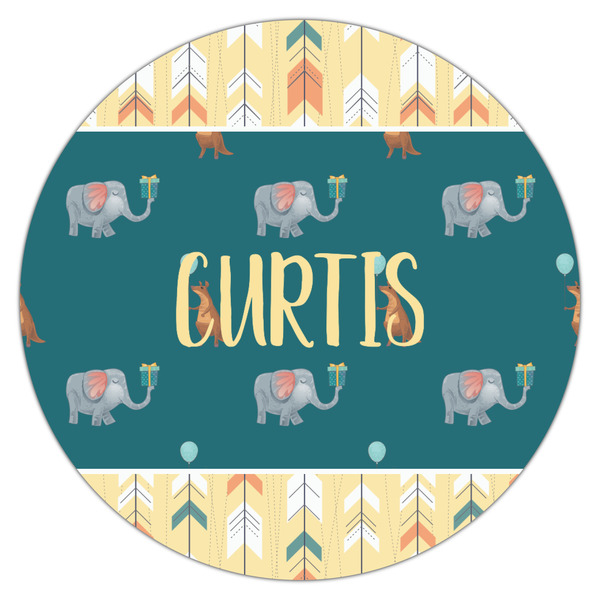 Animal Friend Birthday Icing Circle - Large - Single