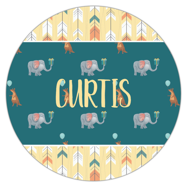 Animal Friend Birthday Icing Circle - Medium - Single