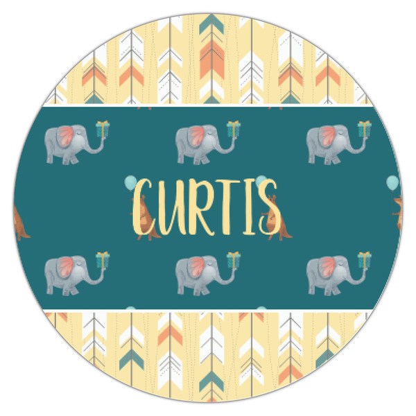 Animal Friend Birthday Icing Circle - XSmall - Single