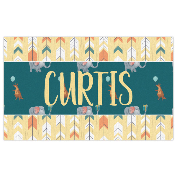 Animal Friend Birthday Indoor / Outdoor Rug - 3'x5' - Front Flat