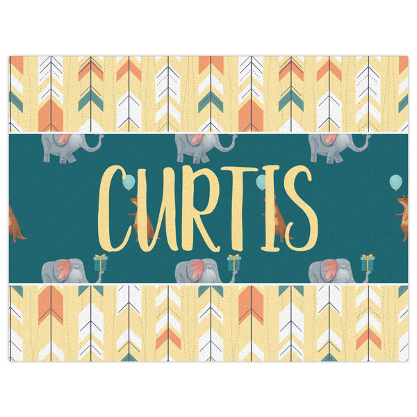 Animal Friend Birthday Indoor / Outdoor Rug - 6'x8' - Front Flat