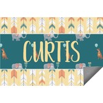 Animal Friend Birthday Indoor / Outdoor Rug - 6'x8' w/ Name or Text