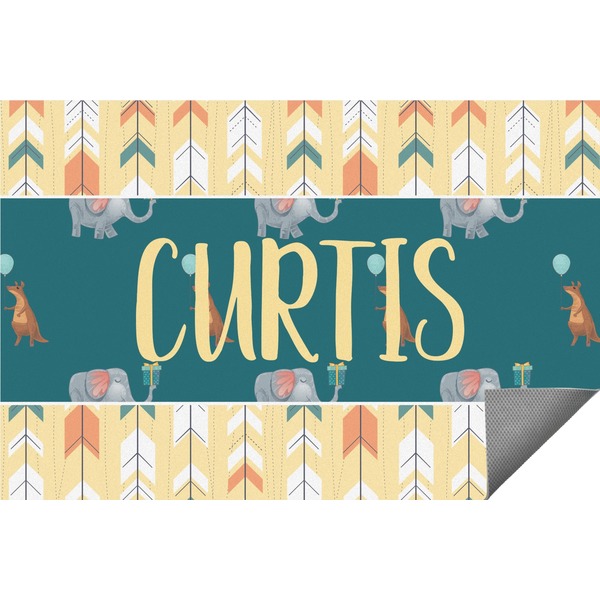 Custom Animal Friend Birthday Indoor / Outdoor Rug - 3'x5' (Personalized)