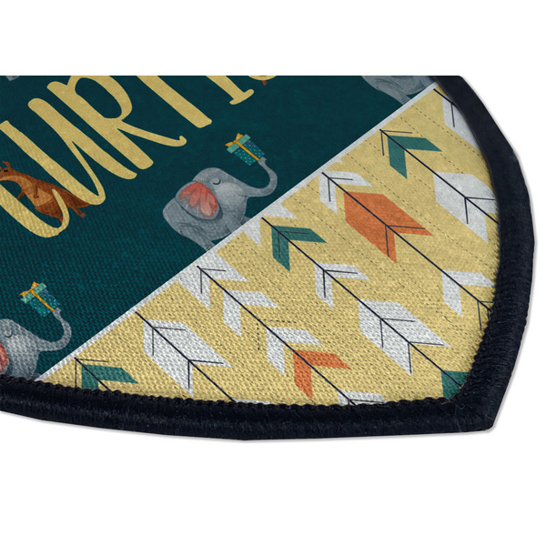 Animal Friend Birthday Iron on Shield 3 Detail