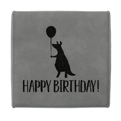 Animal Friend Birthday Jewelry Gift Box - Engraved Leather Lid (Personalized)