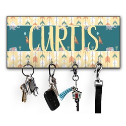 Animal Friend Birthday Key Hanger w/ 4 Hooks w/ Name or Text