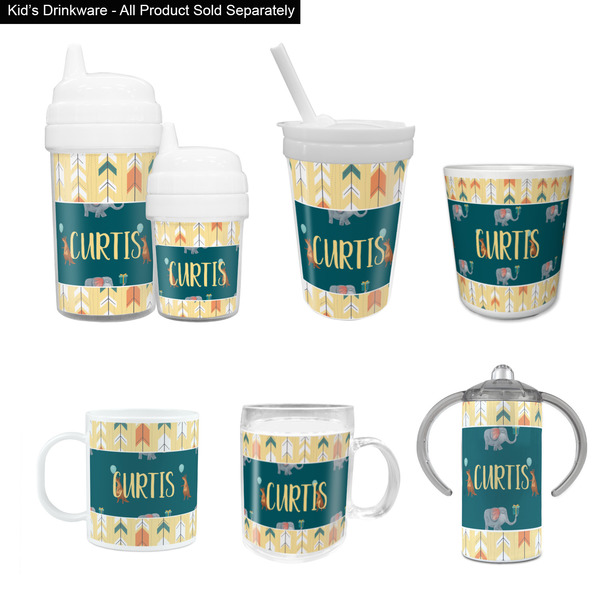 Animal Friend Birthday Kid's Drinkware - Customized & Personalized