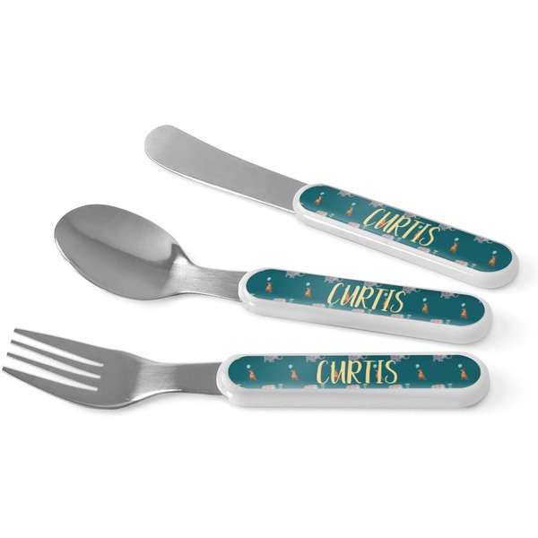 Custom Animal Friend Birthday Kid's Flatware (Personalized)