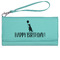 Animal Friend Birthday Ladies Leatherette Wallet - Laser Engraved- Teal (Personalized)