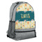 Animal Friend Birthday Large Backpack - Gray - Angled View