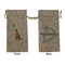 Animal Friend Birthday Large Burlap Gift Bag - Front & Back (Personalized)