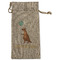 Animal Friend Birthday Large Burlap Gift Bags - Front