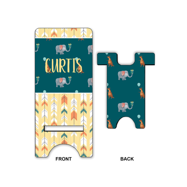 Animal Friend Birthday Large Phone Stand - Front & Back