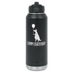 Animal Friend Birthday Water Bottle - Laser Engraved - Front (Personalized)