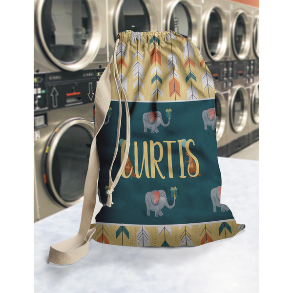 Animal Friend Birthday Laundry Bag in Laundromat