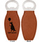 Animal Friend Birthday Leather Bar Bottle Opener - Front and Back (single sided)